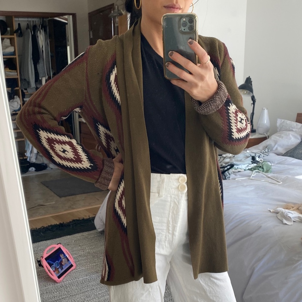 Forever 21 Sage tribal cardigan